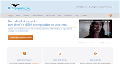 Desktop Screenshot of petcopywriter.com