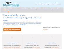 Tablet Screenshot of petcopywriter.com